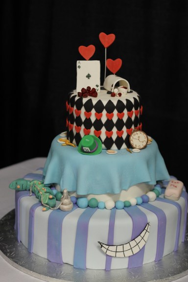 Another Alice in Wonderland cake - the smile is brilliant.